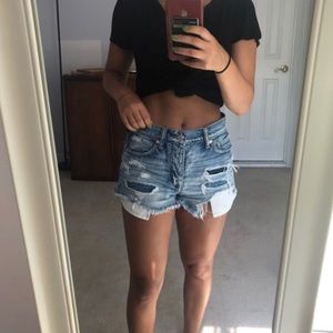 Denim shorts